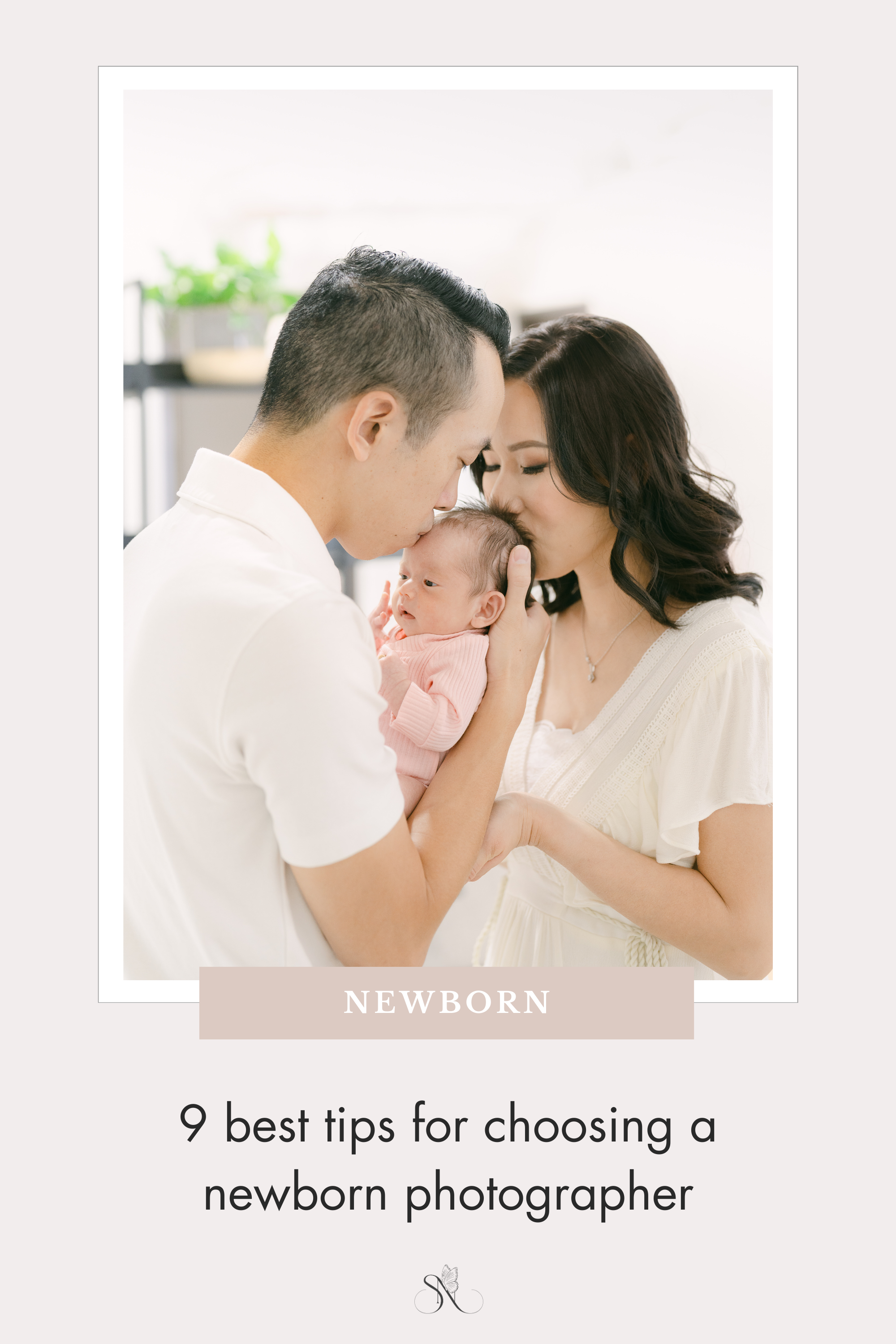 in-home newborn photography with baby girl and parents