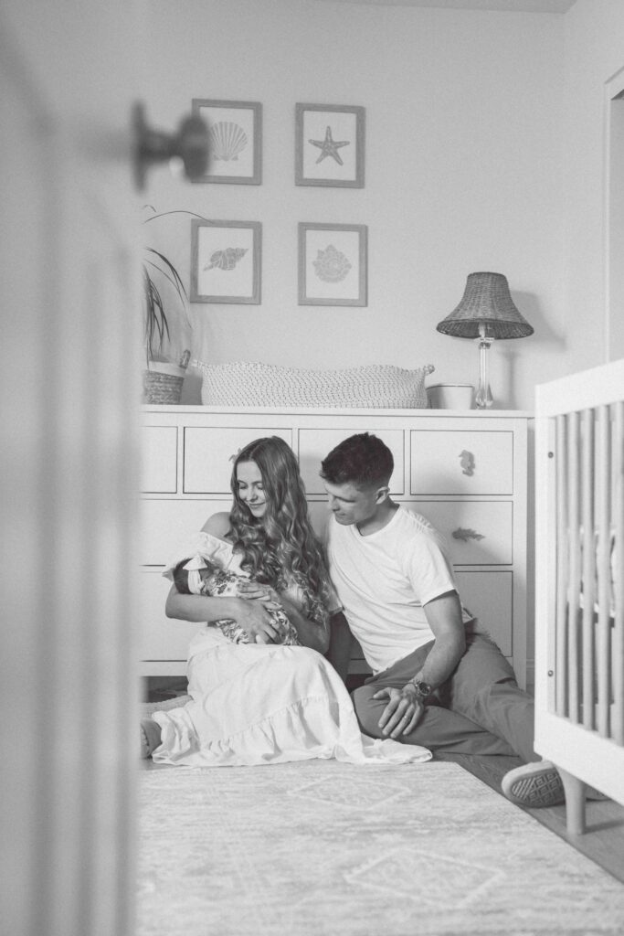 cutest newborn lifestyle photo in san diego